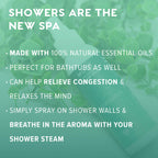 MOXE Eucalyptus Oil Shower Mist, Spa Steam Spray, Certified Natural 100% Essential Oils, Made in USA, Aromatherapy, Sinus Conges