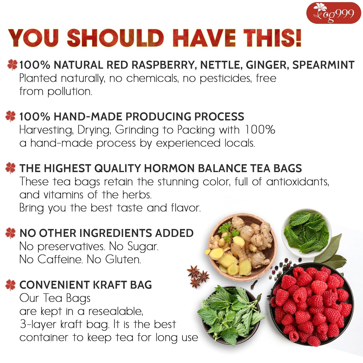 Hormone Balance Natural Menstrual Cycle Support Tea