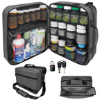 StarPlus2 Extra-Large 2-Compartment Modular Pill Bottle Organizer, Medicine Bag, Case, Carrier for Medications, and Medical Supp