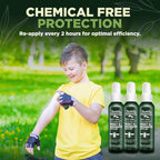 Deet-Free Insect & Mosquito Repellent Pack of 3 (2oz) - Nice Smelling Insect Repellent with Lemongrass Oil Safe for Pets and Kid