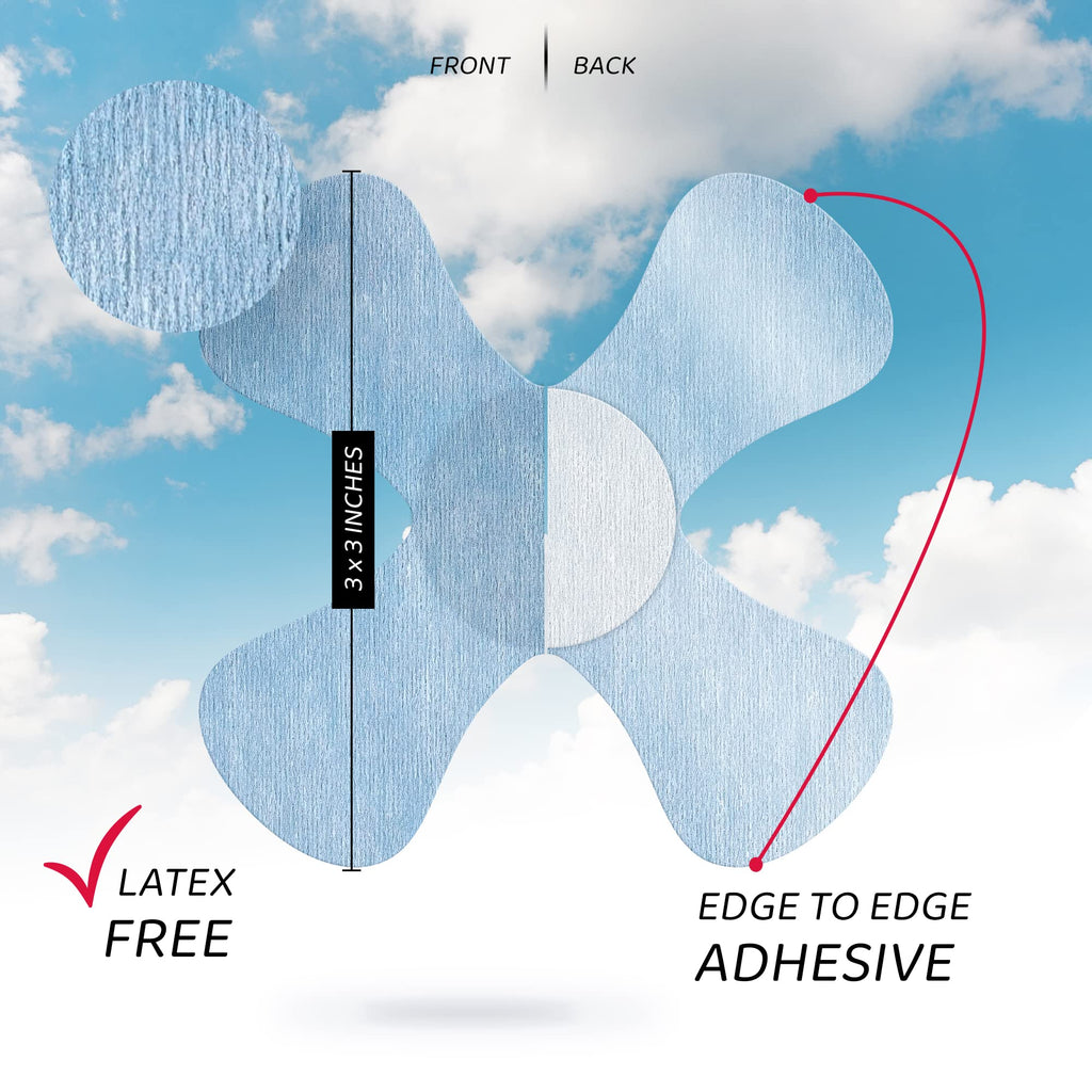 Not Just A Patch Air X-Mini Adhesive Patch for Freestyle Libre 2 (3 Pack) - Water-Resistant, Breathable Sensor Covers - 14-Day H