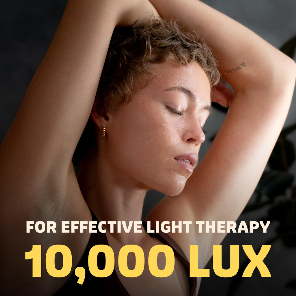 Circadian Optics Lattis Light Therapy Lamp | As Seen On Shark Tank | 10,000 Lux Full Spectrum UV-Free Light | Boost Mood, Improv