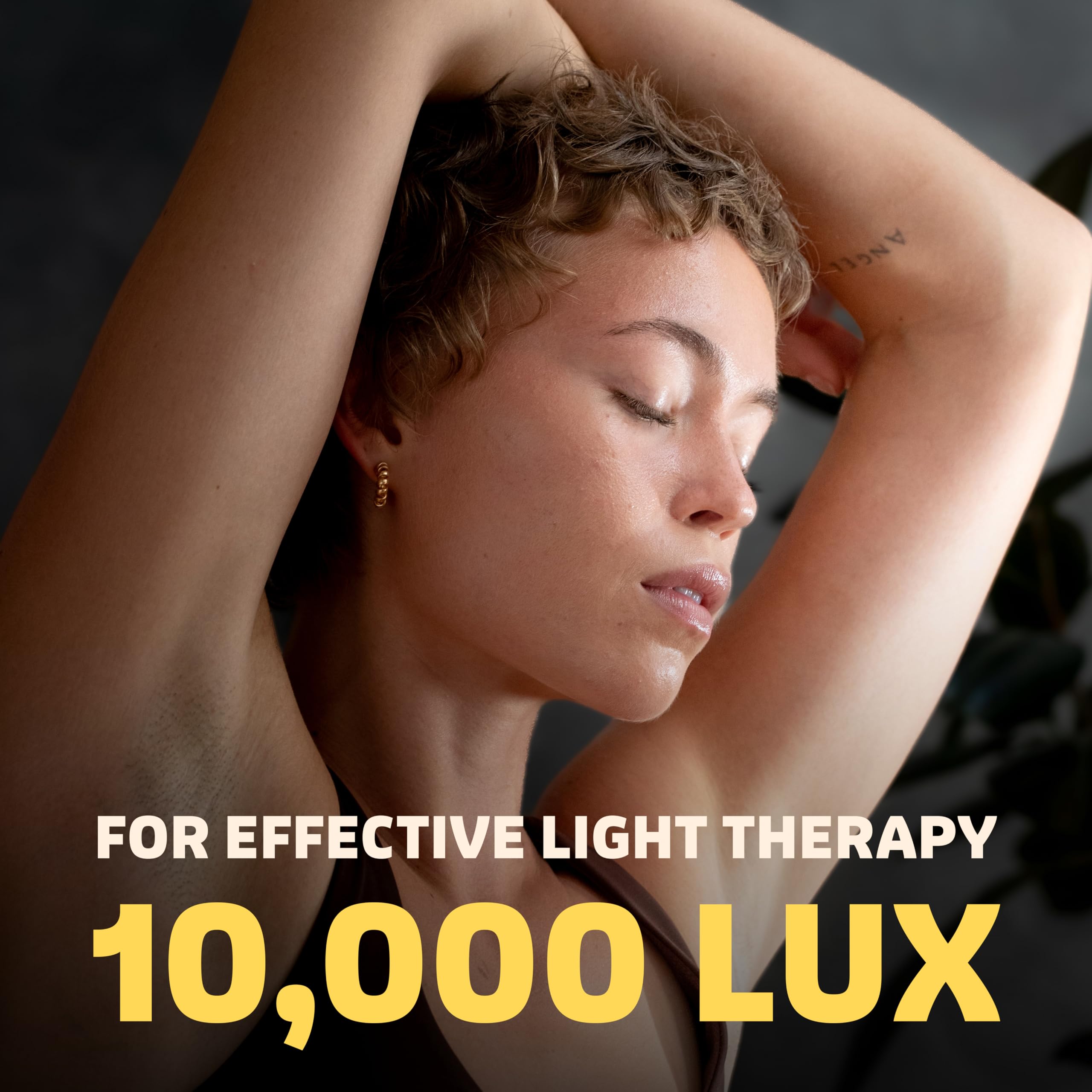 Circadian Optics Lattis Light Therapy Lamp | As Seen On Shark Tank | 10,000 Lux Full Spectrum UV-Free Light | Boost Mood, Improv