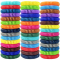 Mosquito Repellent Bracelets 45 Pack, Individually Wrapped Mosquito Repellent Bands with 60 Pcs Mosquito Stickers Patches, DEET 