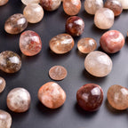 SigMntun Polished Stone Set Cherry Blossom Agate Crystals, Handpicked Tumbled Gemstones Rocks, Pebbles for Reiki, Chakra, Healin