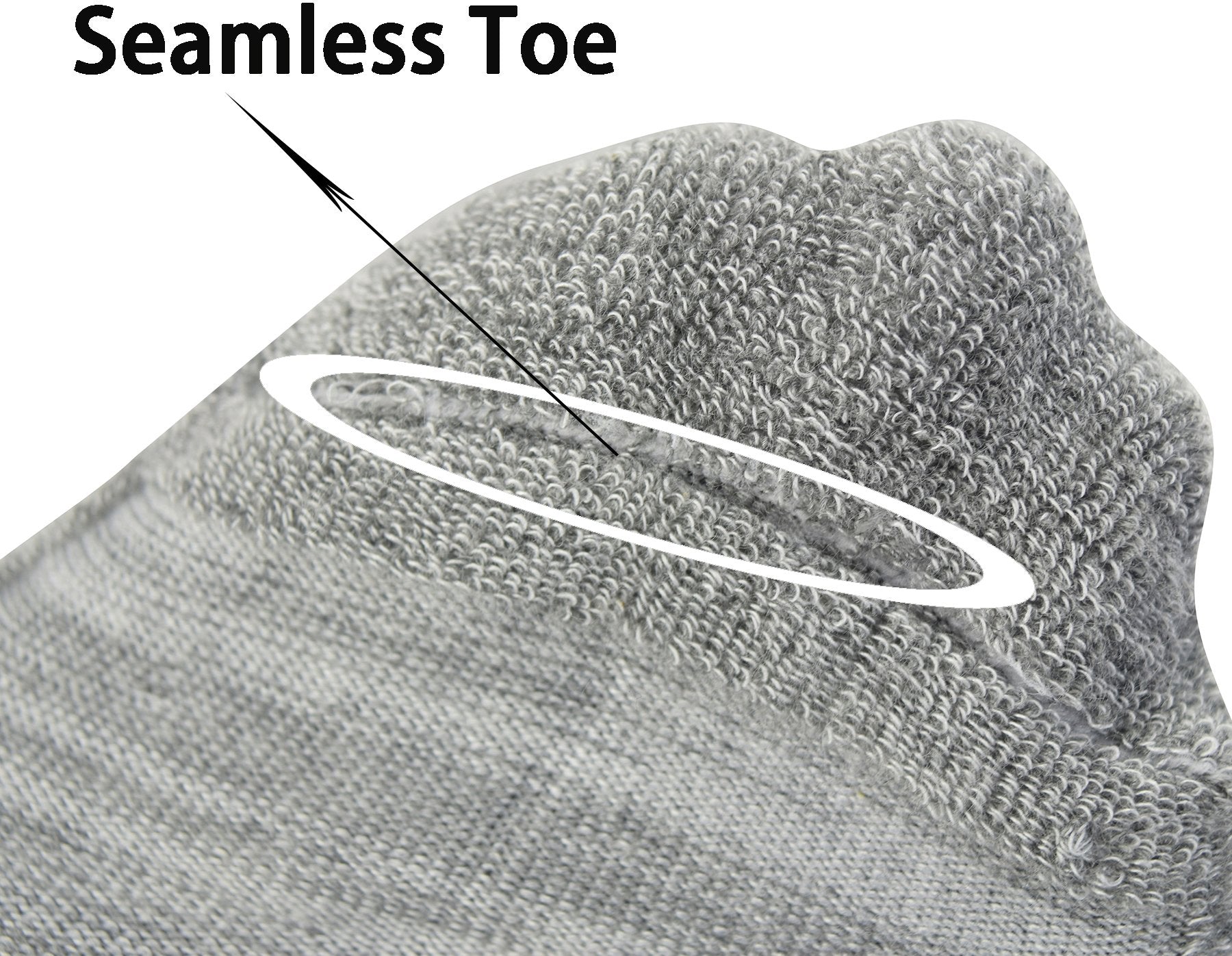 Yomandamor Men's 4 Pairs Diabetic Ankle Socks with Seamless Toe And Cushion Sole,L Size(Socks Size:10-13)