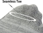 Yomandamor Men's 4 Pairs Diabetic Ankle Socks with Seamless Toe And Cushion Sole,L Size(Socks Size:10-13)
