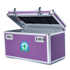 HEWEI WORKS Locking Box with Portable Storage Case, 14.2x 7.2x 8.2,Childproof Medication Lock Organizer, Lockbox for Docum