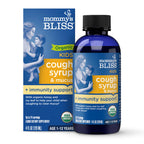 Mommys Bliss Organic Kids Cough Syrup and Mucus Relief + Immunity Support, Agave & Honey, Ivy Leaf, Elderberry, Zinc, Vitamin C