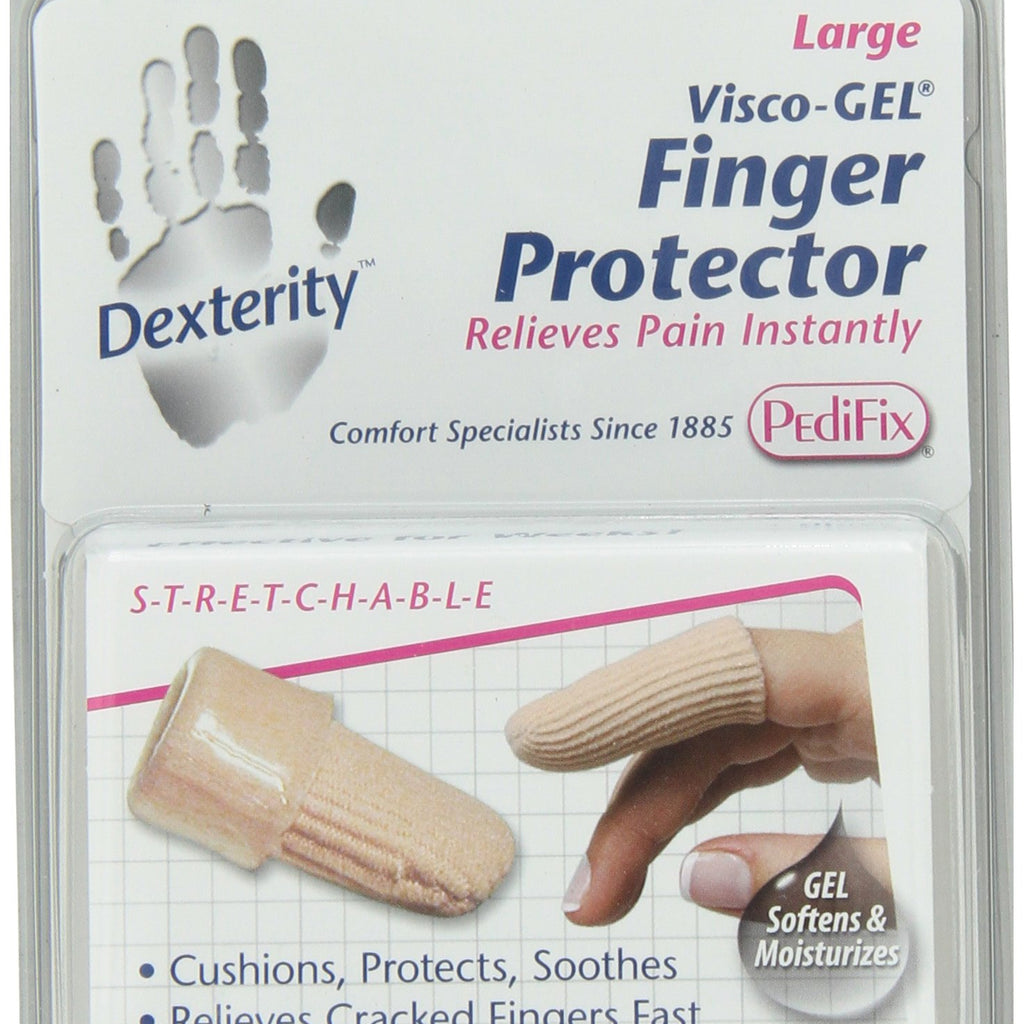 PediFix Dexterity Fabric-covered Finger Protector with Visco-gel Large