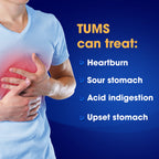 TUMS Antacid Smoothies Berry Fusion Tablets 60 Count