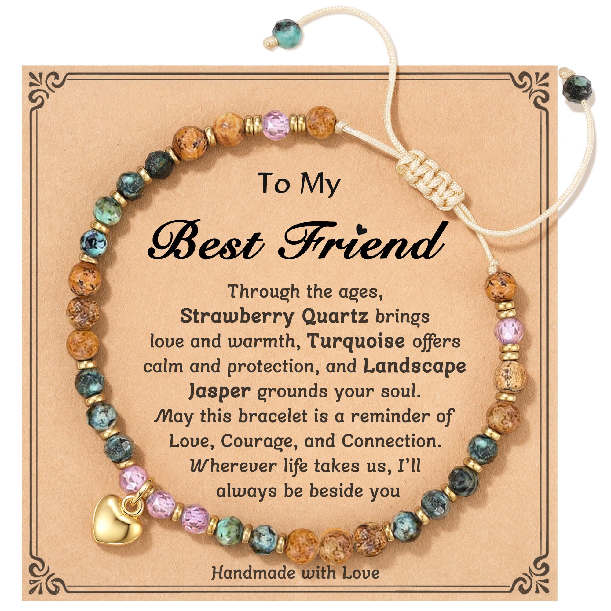 Best Friend Gift for Women, Best Friend Friendship Bestie Bff Women Bracelets Gifts Jewelry Stuff Ideas for Women Female Soul Si