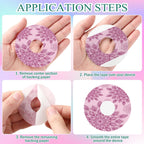 TrelaCo 36 Pcs Adhesive Patches Compatible with Libre 2 Waterproof Overpatches Breathable Colorful Mandala Floral Pre Cut Cover