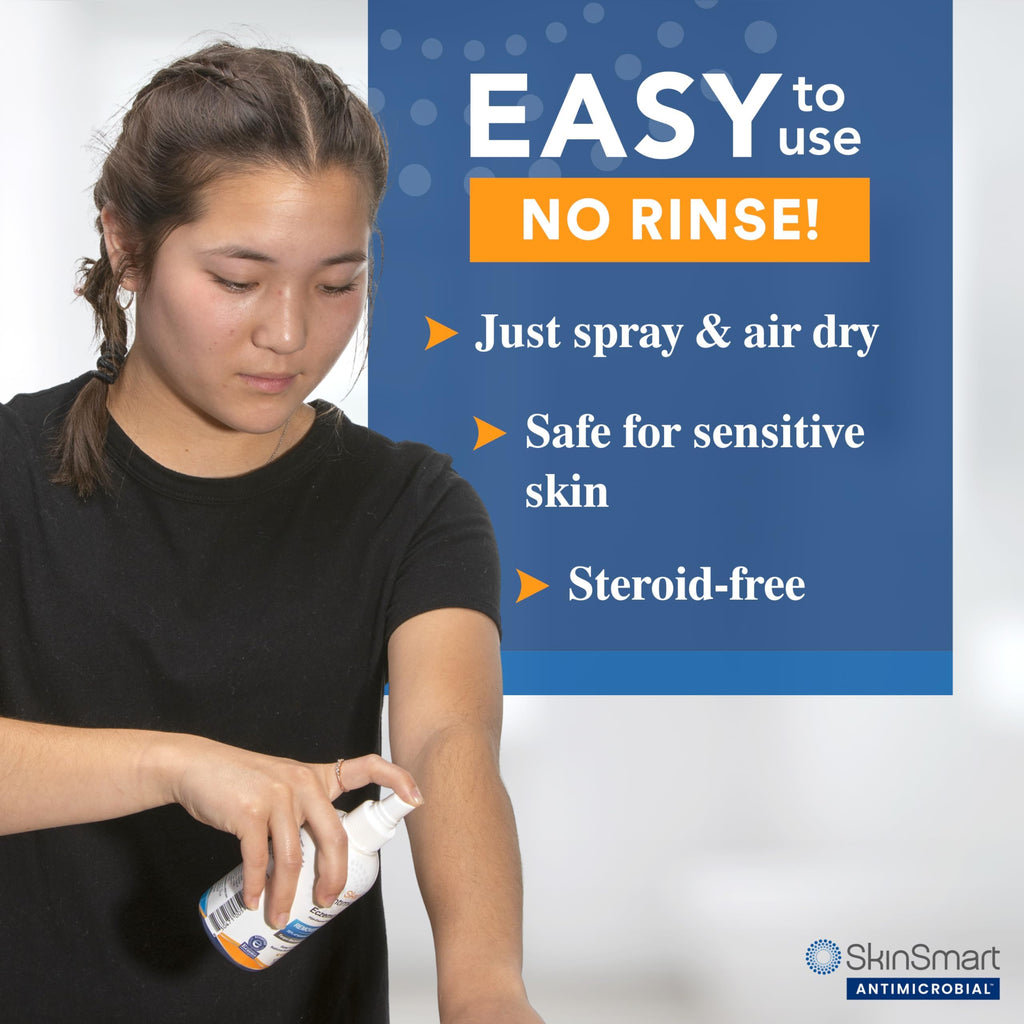 SkinSmart Eczema Therapy, Hypochlorous Antimicrobial Safely Removes Bacteria, so Your Skin Can Heal, Travel Size 2 Ounce Spray (