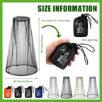 Hestya 4 Pack Mosquito Face Mesh Net Protecting Net for Outdoor Hiking Camping Climbing Mosquito Fly Insects Preventing (Stylish