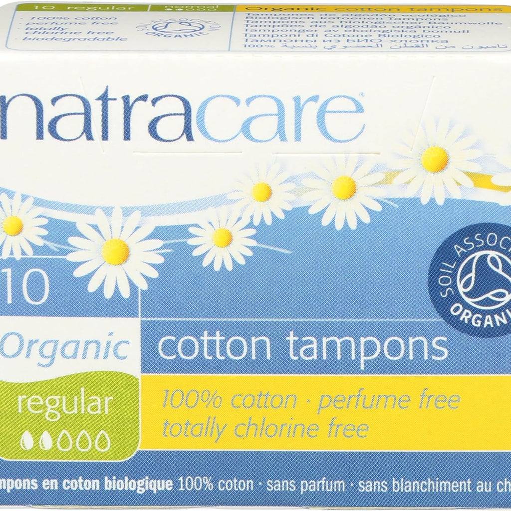 Natracare Tampon Regular Non Applicator, 10 ct