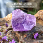 Anima Amethyst Crystal - Large 1.6-2 Deep Purple Natural Raw Amethyst Stone for Peace, Clarity, Sleep & Intuition - Ethically So