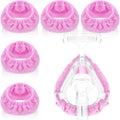 Nuanchu 5 Packs Cpap Mask Liners Cpap Mask Cover Full Face Reusable Soft Cushion Covers Reduce Air Leaks and Blisters(Pink)