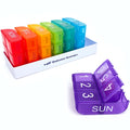 e-Pill 6 Times a Day x 7 Day Weekly Pill Organizer, Vitamin, and Medicine Box - Multicolor