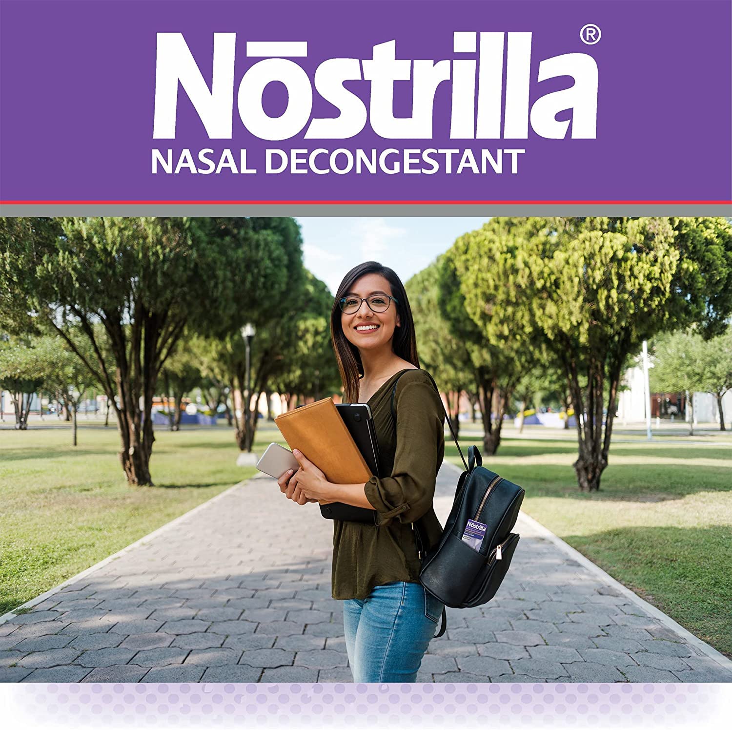 Nostrilla Nasal Decongestant Spray, Stuffy Nose Relief, 0.5 oz (3 Pack)