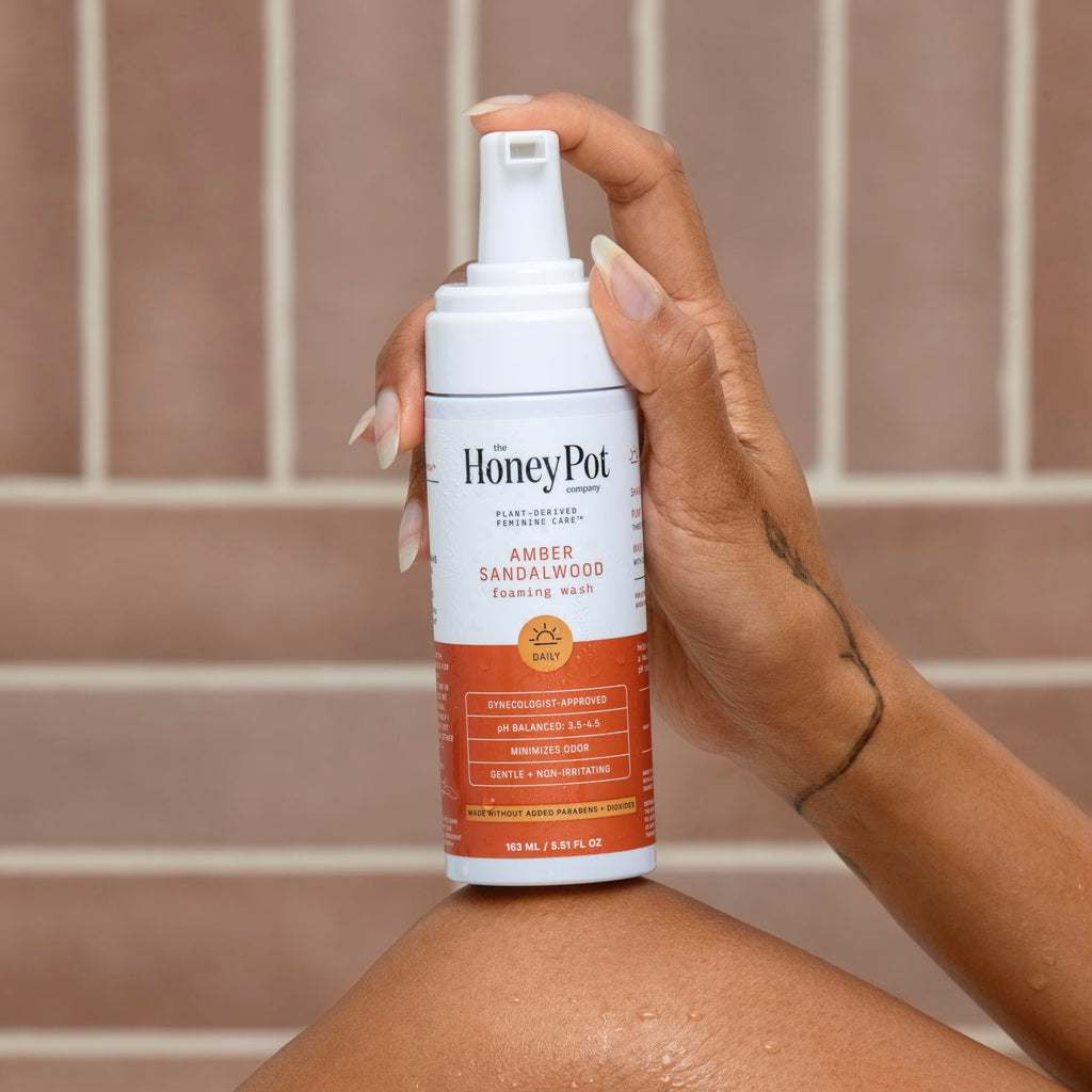 The Honey Pot Company - Feminine Wash - Herbal Infused - Sensitive Skin Types - PH Balanced Plant Based Hygiene Products - Amber