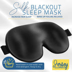 100% Silk Sleep Mask For A Full Night's Sleep | Comfortable & Super Soft Eye Mask With Adjustable Strap | Works With Every Nap P