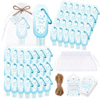 Gejoy 48 Sets Baby Shower Hand Sanitizer Bulk Baby Shower Party Favors for Guests Travel Size Hand Sanitizer Keychains Thank You