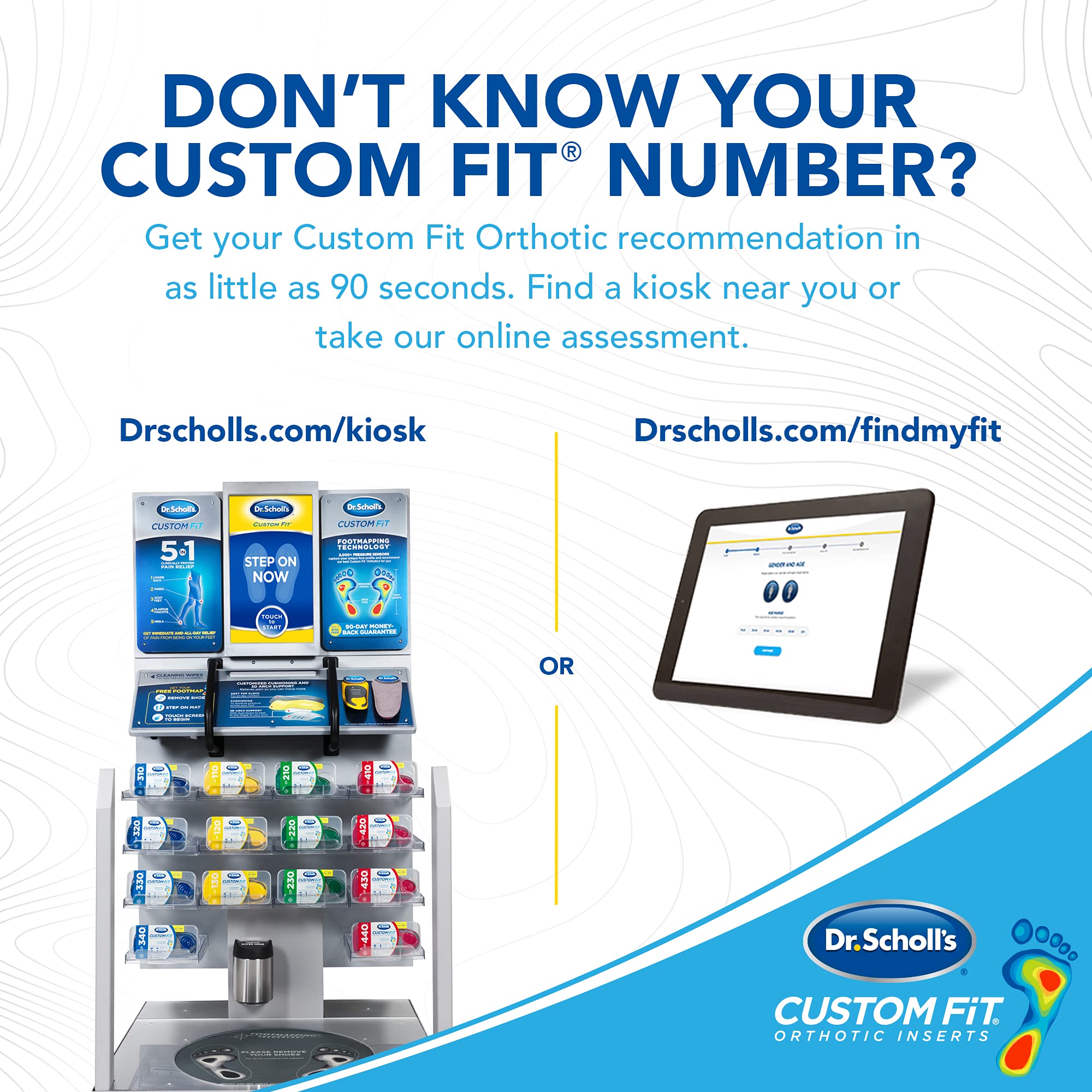 Dr. Scholls Custom Fit Orthotic Inserts, CF 430