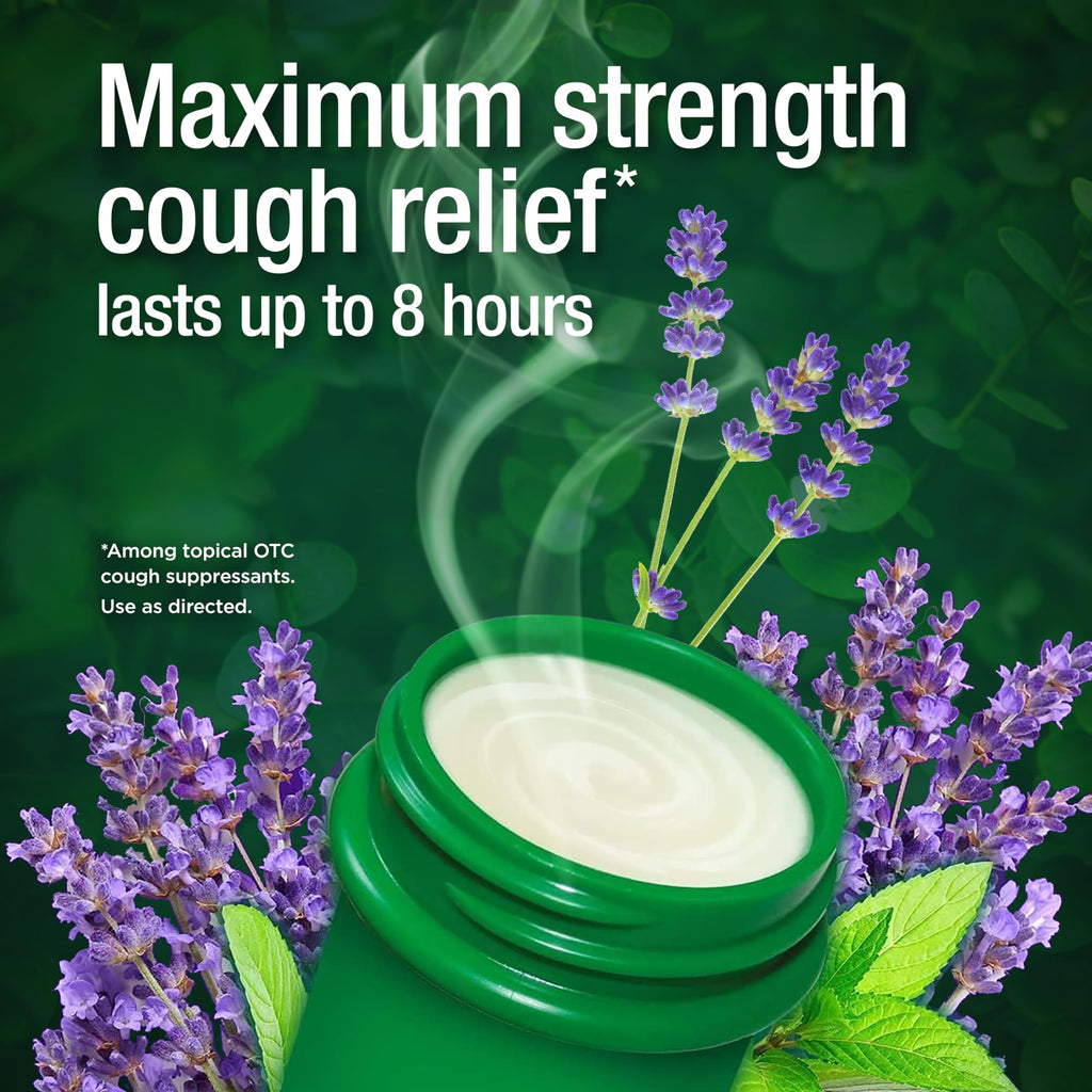 Mentholatum Nighttime Vaporizing Rub with soothing Lavender essence, 1.76 oz. (50 g) - 100% Natural Active Ingredients for Maxim