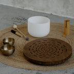Sound Therapy Tool Water-Fall Disk 20 inch | Powerful Ocean Sound | Wooden Rain Drum | Long and Soft Relaxing Sound | 100% Handm
