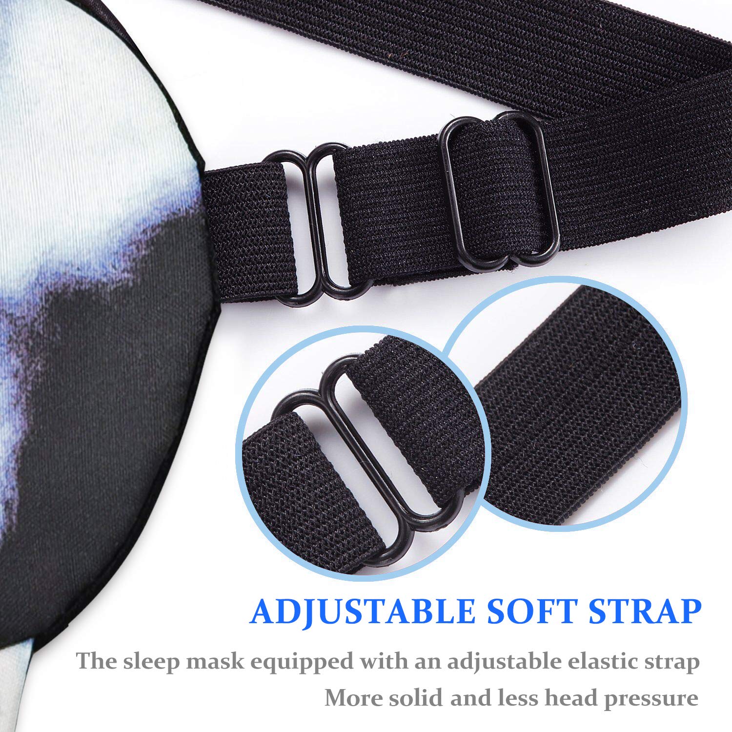 Tphon Sleep Mask for Adult Kids Boys Girls Funny Blindfolds Soft Cute Animal Sleeping Masks with Adjustable Strap for Travel Nap