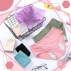 Bunnycool 8 Pcs Leakproof Underwear for Women Leak Proof High Waisted Underwear over 60 for Incontinence Panties for Women (L) M