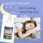 Night Night Kids Lavender Sleep Spray, Lavender + Chamomille Aromatherapy, Soothing + Kid Safe Essential Oils, Nightly Routine