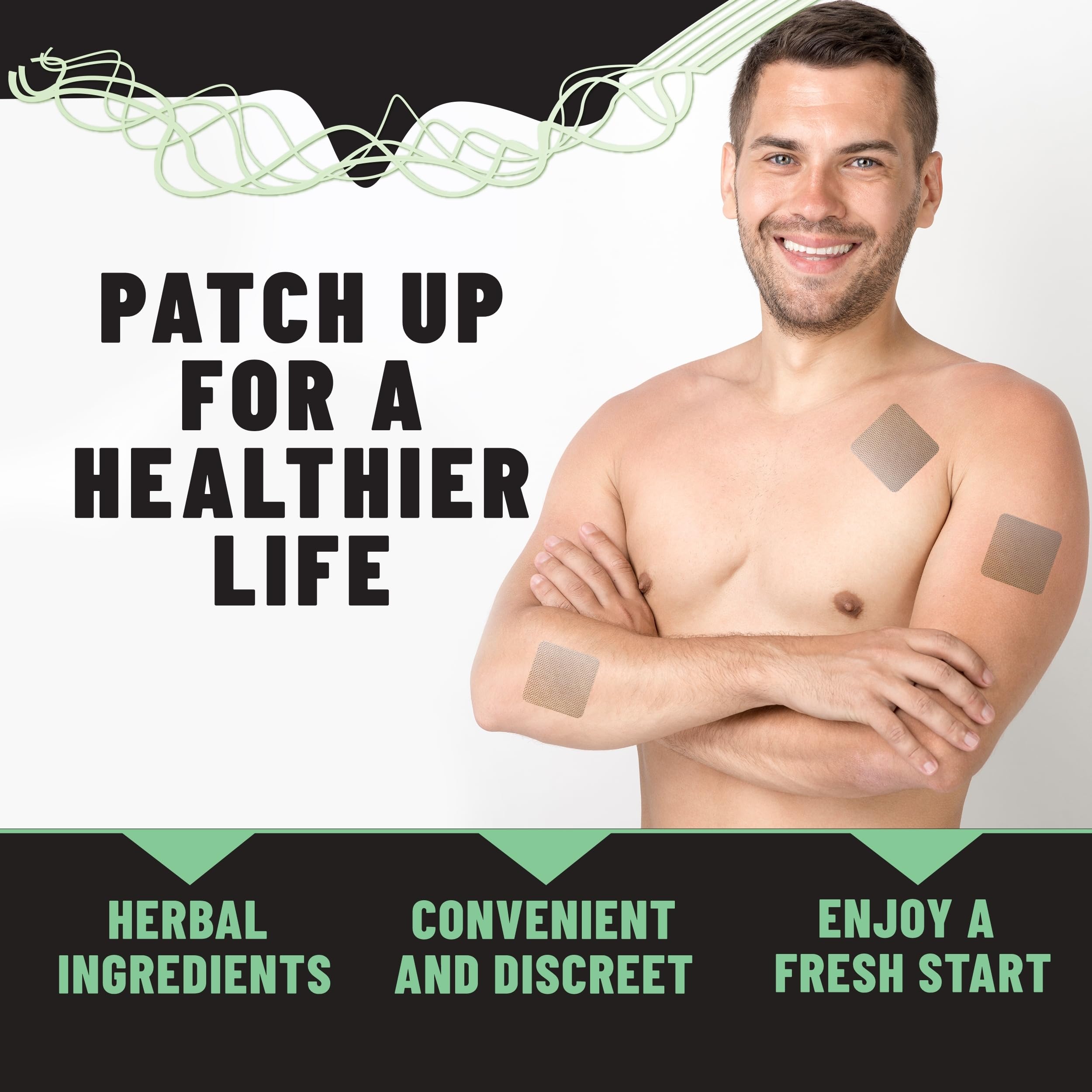 Anti-Smoke Herbal Patches 7 mg | Quit Smoking Patches to Help Reduce Cravings | Herbal Stop Smoking Aid for a Healthier Lifestyl
