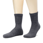 Hugh Ugoli Men's Cotton Diabetic Ankle Socks, Wide, Loose and Stretchy, Seamless Toe & Non Binding Top, Semi Cushion, 3 Pairs, M