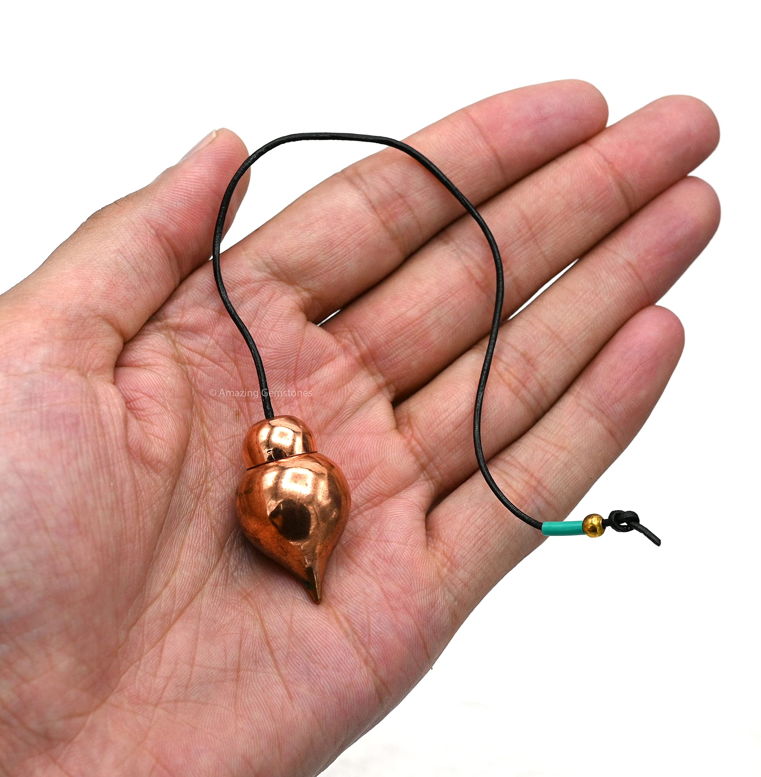 Amazing Gemstone Healing Metal Pendulums for Divination, Rose Gold Tear Drop Steel Copper Pendulum High Energy Pendulo de Bronce