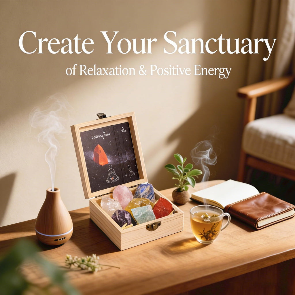 Healing Crystals for Beginners - 7 Chakra Stones and Crystals Healing Collection -Including Amethyst, Rose Quartz, Lapis Lazuli,