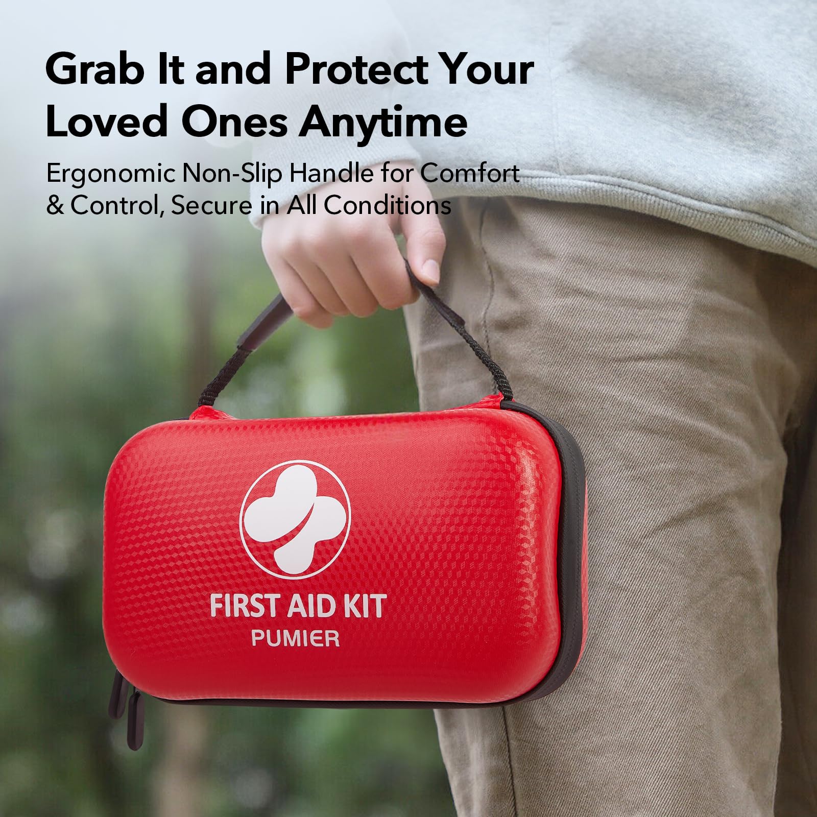 First Aid Kit for Car Home Travel Camping, 350pcs Compact Waterproof Hard Case, Public Emergency Must Have Survival Kits - Perfe