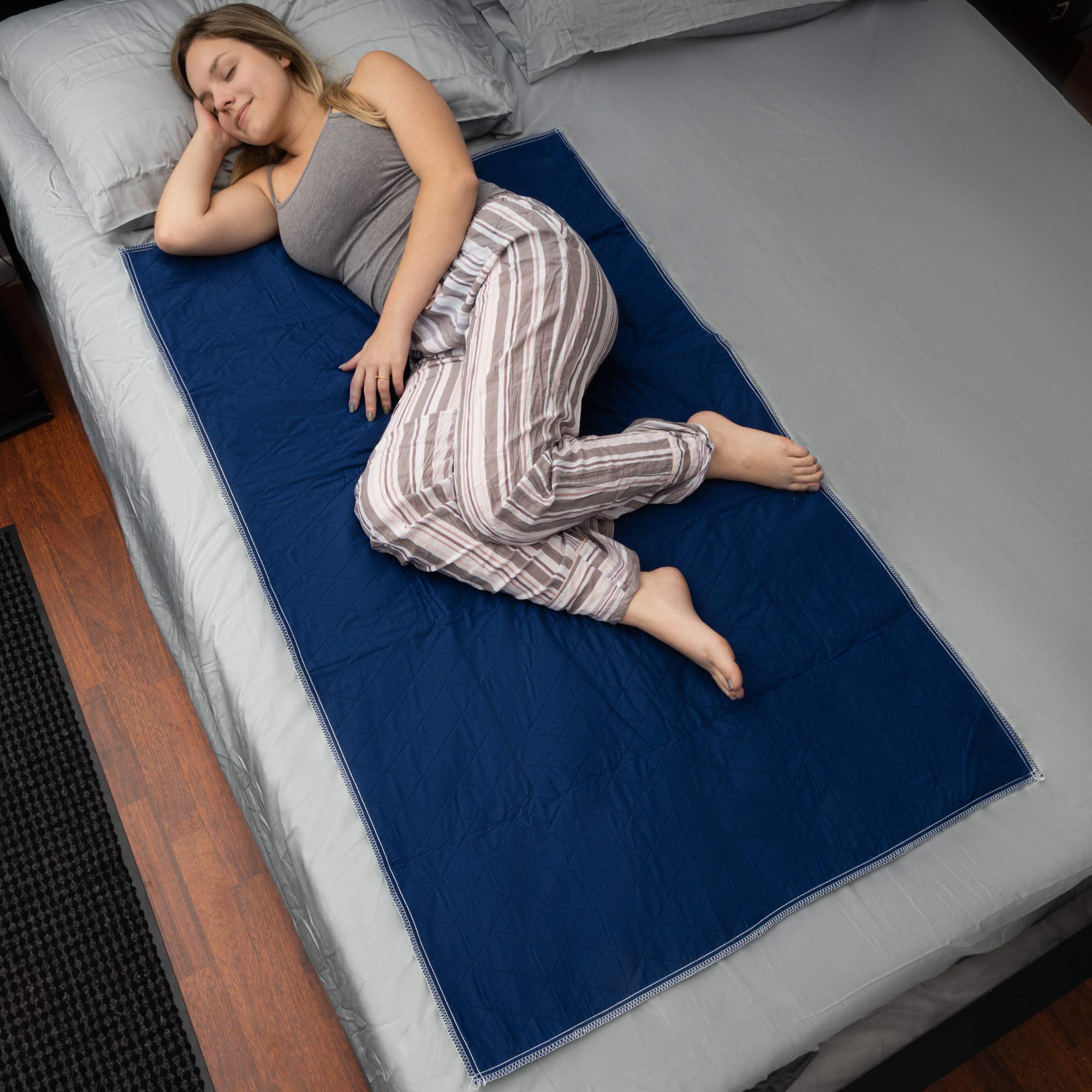 Inspire Waterproof Mattress Protector, Dark Colored to Hide Stains, Extra Large 34 x 54, Quilted Bed Pad for Incontinence Washab