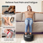COMFIER Shiatsu Foot Massager with Heat,Feet Massager Machine for Plantar Fasciitis Neuropathy, Gifts for Him/Her, Remote Contro