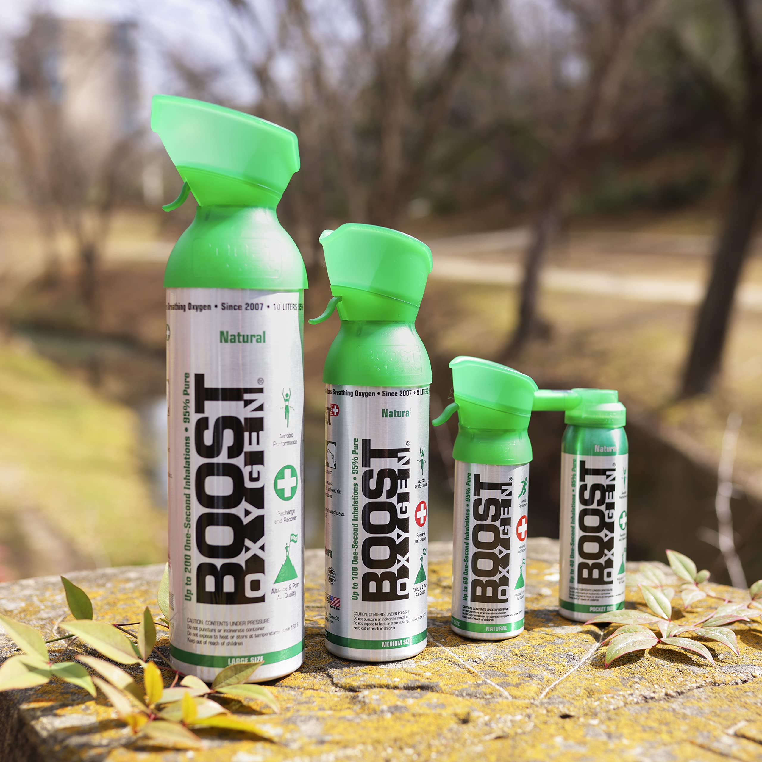 Boost Oxygen Pocket Size Natural 3L Canister | Respiratory Support for Aerobic Recovery, Altitude, Performance & Health (1 Pack)