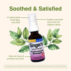 Herbs Etc. Singers Saving Grace Professional Strength Non-Alcohol Spray - Herbal Support for Soothing Throat - Throat Comfort S