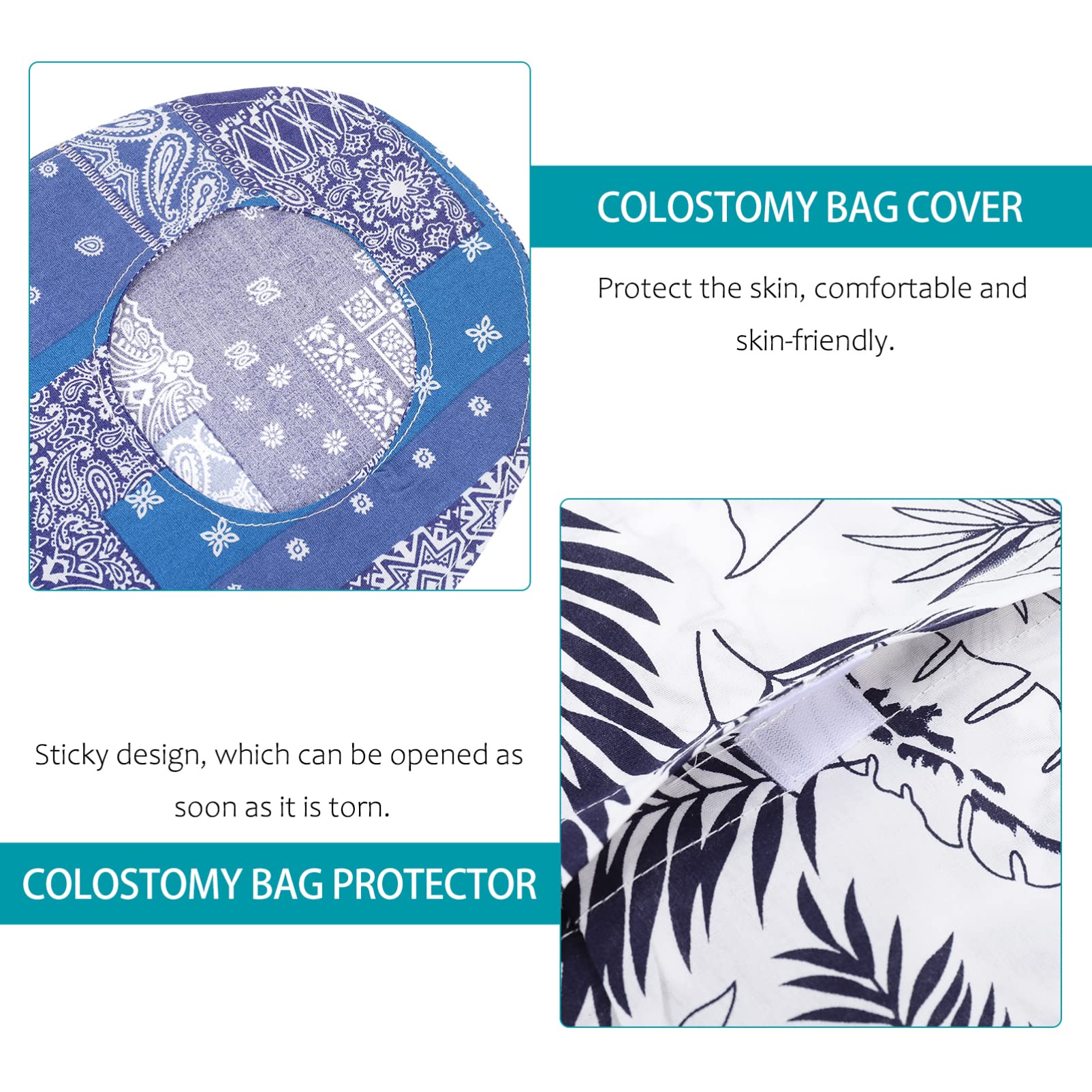 MAGICLULU 3pcs Ostomy Bag Covers Stretchy Lightweight Colostomy Bags Covers with Opening Cotton Breathable and Skin Friendly