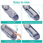 Fullicon Multiple Pill Cutter - Adjustable for Small Pills With Accurate Alignment, Stainless Steel Cutting Blade & Guard, Split
