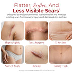 Physician Formulated Silicone Scar Sheets - Advanced Crosspolymer Medical Grade Silicone Scar Tape for Surgery, C Section, Keloi