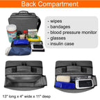 StarPlus2 Extra-Large 2-Compartment Modular Pill Bottle Organizer, Medicine Bag, Case, Carrier for Medications, and Medical Supp