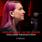 DAddario dBud High Fidelity Earplugs with Two Volume Settings -12 dB and -24 dB - No Batteries or Charging - Concert Ear Plugs