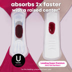 U by Kotex Balance Ultra Thin Pads with Wings, Heavy Absorbency, 46 Count (Packaging May Vary)