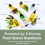 Quantum Health Buzz Away Extreme - DEET-free Insect Repellent, Essential Oil Bug Spray - Small Children and Up, Travel Friendly,