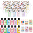 Frienda 24 Sets Bible Verse Hand Sanitizer Bulk Gift Set Christian Mini Travel Size Hand Sanitizers Small Religious Church Favor